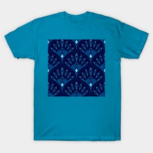 Classic Blue Peacock Scales T-Shirt